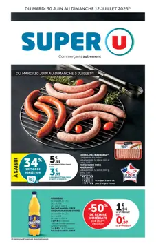 Super U couverture de brochure