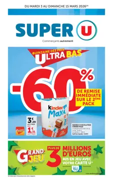Super U couverture de brochure