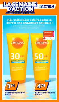 Action couverture de brochure
