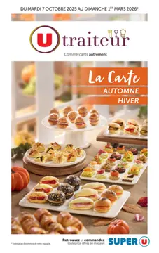 Super U couverture de brochure
