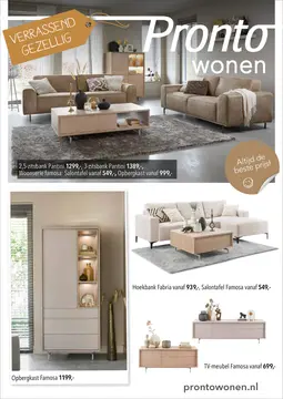Pronto Wonen folder voorblad