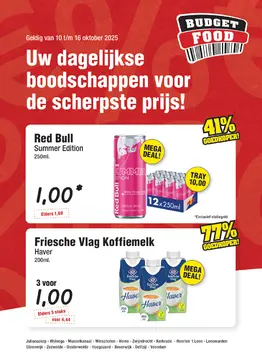 Budget Food folder voorblad