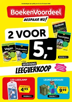 BoekenVoordeel folder voorblad