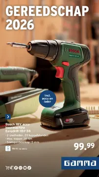 GAMMA Gereedschap folder voorblad