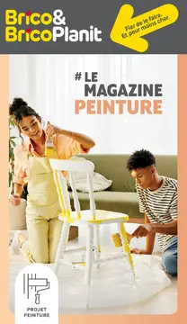 Brico magazine peinture couverture de brochure