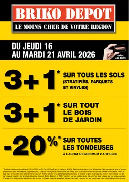 Briko Depot couverture de brochure