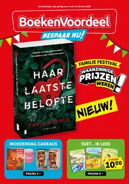 BoekenVoordeel folder voorblad
