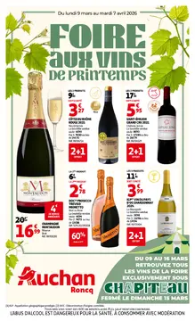 Auchan Roncq couverture de brochure