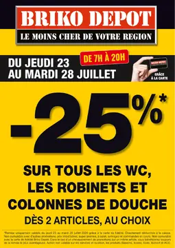 Briko Depot couverture de brochure