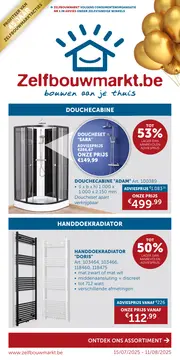 Zelfbouwmarkt folder voorblad
