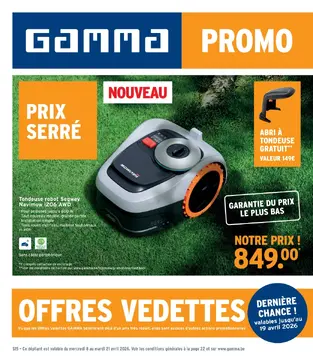 GAMMA couverture de brochure