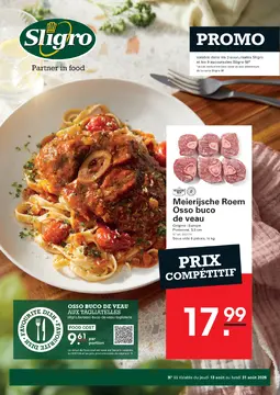 Sligro couverture de brochure