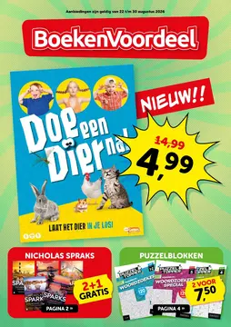 BoekenVoordeel folder voorblad