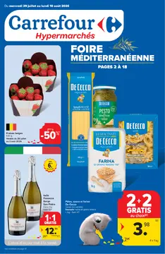 Carrefour couverture de brochure