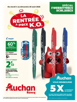 Auchan Roncq folder voorblad
