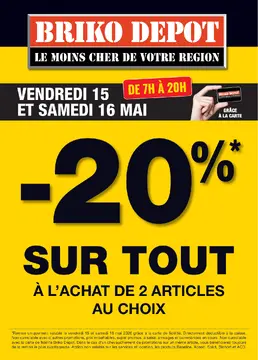 Briko Depot couverture de brochure