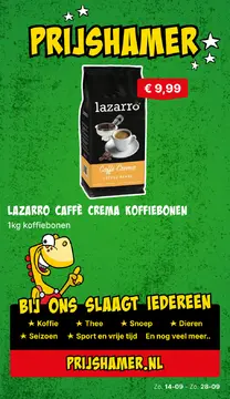 De Prijshamer folder voorblad