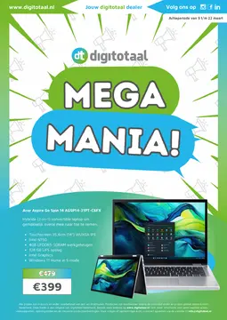 Digitotaal folder voorblad