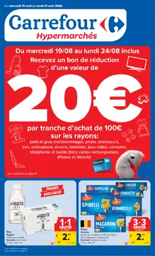 Carrefour couverture de brochure