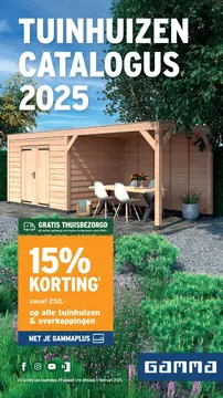 GAMMA Tuinhuizen  folder voorblad