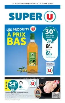 Super U couverture de brochure
