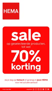 HEMA folder voorblad