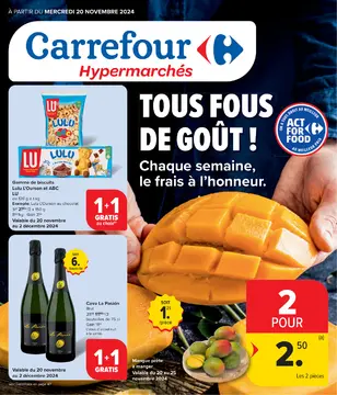 Carrefour couverture de brochure