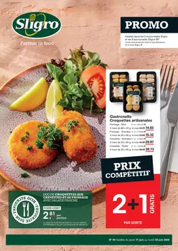 Sligro couverture de brochure