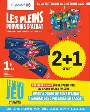 E.Leclerc couverture de brochure