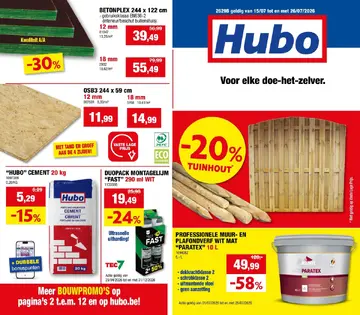 Hubo folder voorblad