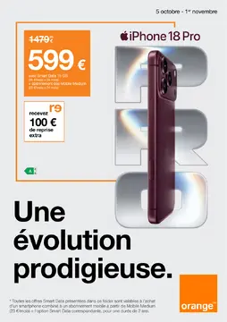 Orange couverture de brochure