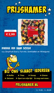 De Prijshamer folder voorblad