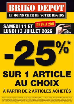 Briko Depot couverture de brochure