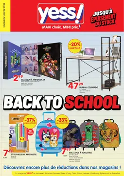 Yess couverture de brochure