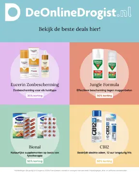 De Online Drogist folder voorblad