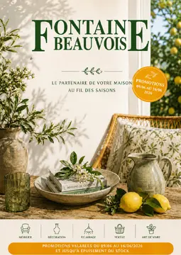 Fontaine Beauvois couverture de brochure