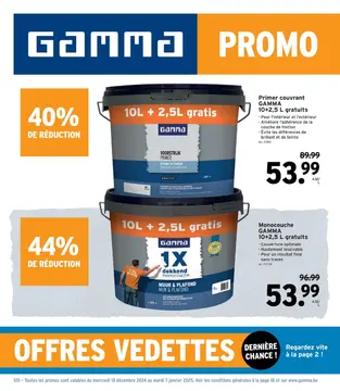 GAMMA couverture de brochure