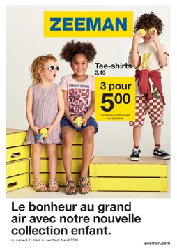 Zeeman couverture de brochure