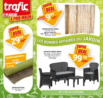 Trafic couverture de brochure