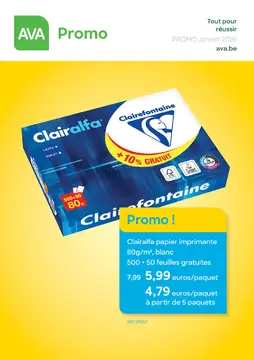 Ava couverture de brochure