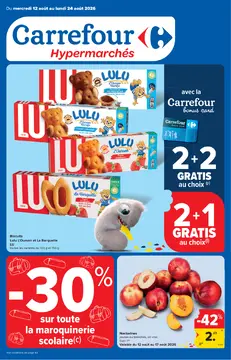 Carrefour couverture de brochure