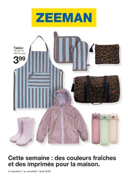 Zeeman couverture de brochure