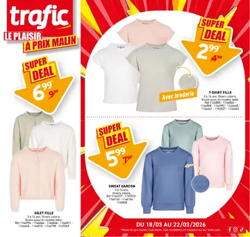 Trafic couverture de brochure