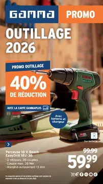 GAMMA Outillage couverture de brochure