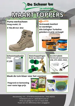 De Schuur BV folder voorblad