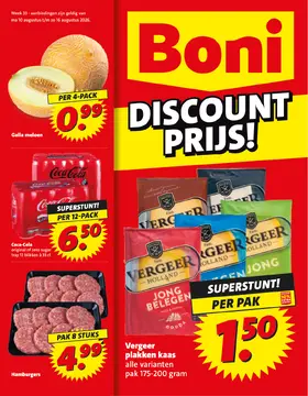 Boni folder voorblad