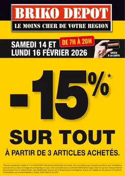 Briko Depot couverture de brochure