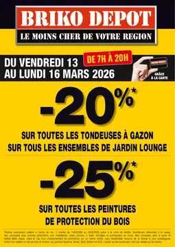 Briko Depot couverture de brochure