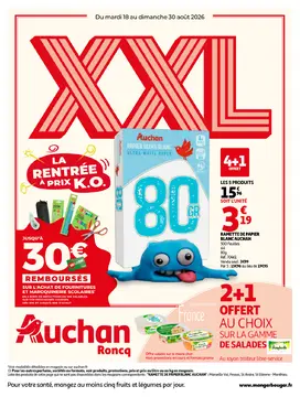 Auchan Roncq couverture de brochure