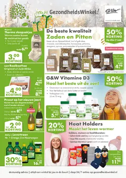 G&W GezondheidsWinkel folder voorblad
